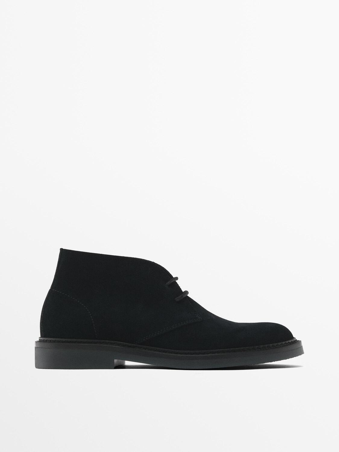 

Замшевые ботинки Massimo Dutti, синий