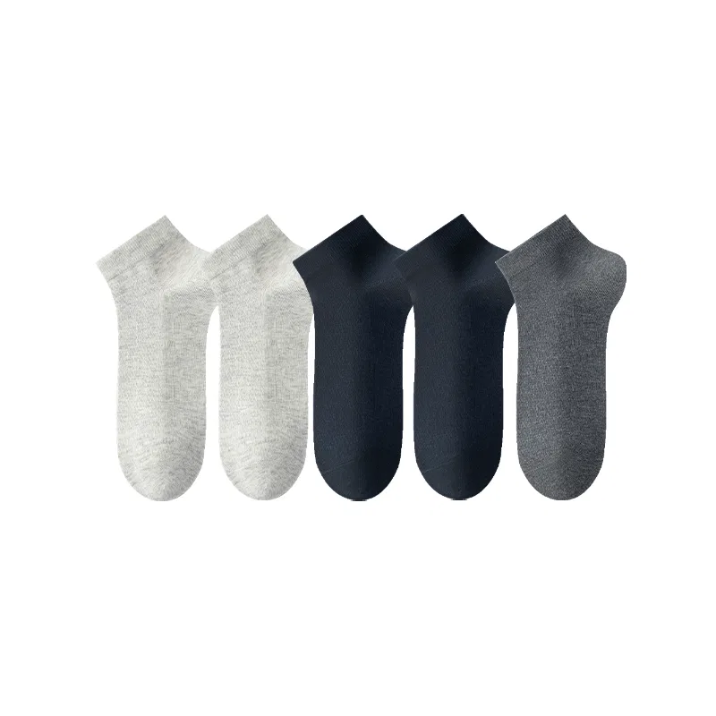 Носки детские по щиколотку, набор из 6 пар, Light Gray 2+Navy Blue 2+Medium Gray, MADALLO