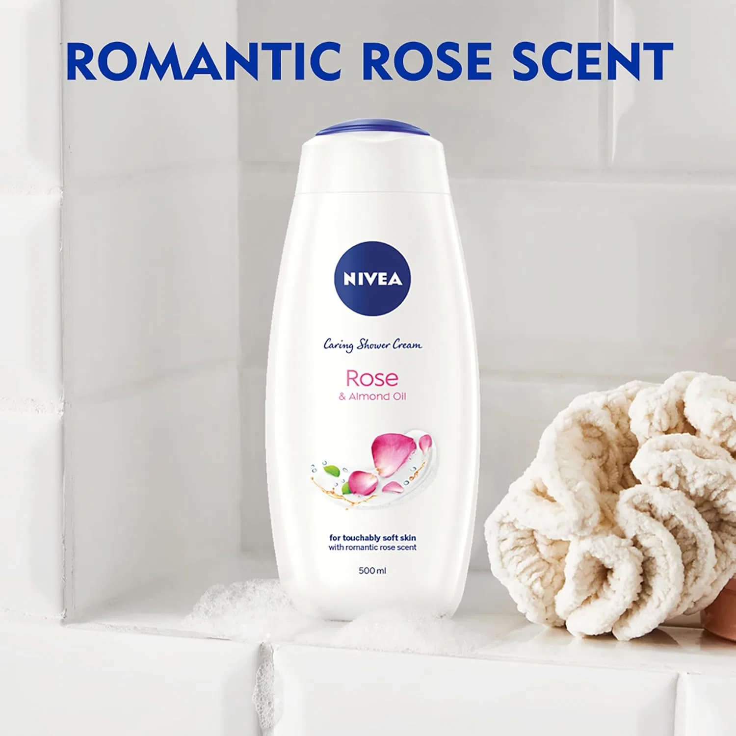 Гель для душа Роза и Миндальное масло NIVEA, 500 мл — фото 3