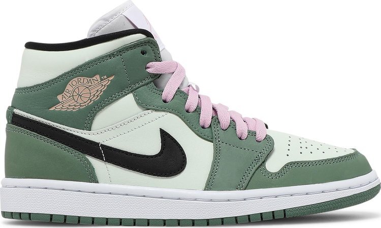 

Кроссовки Wmns Air Jordan 1 Mid SE Dutch Green, зеленый