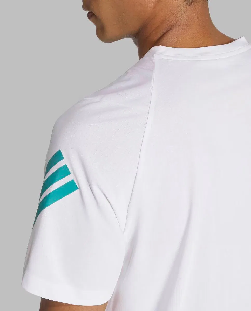 Мужская футболка, Adi365 Better, adidas, белый зеленый — фото 4