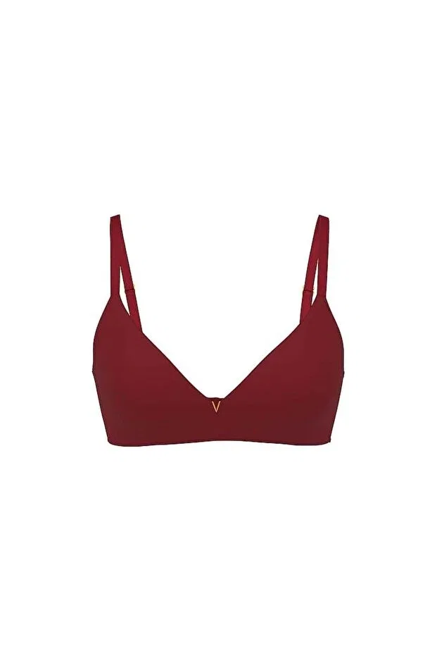 Женский бюстгальтер без косточек Victoria'S Secret, Dark Burgundy — фото 3
