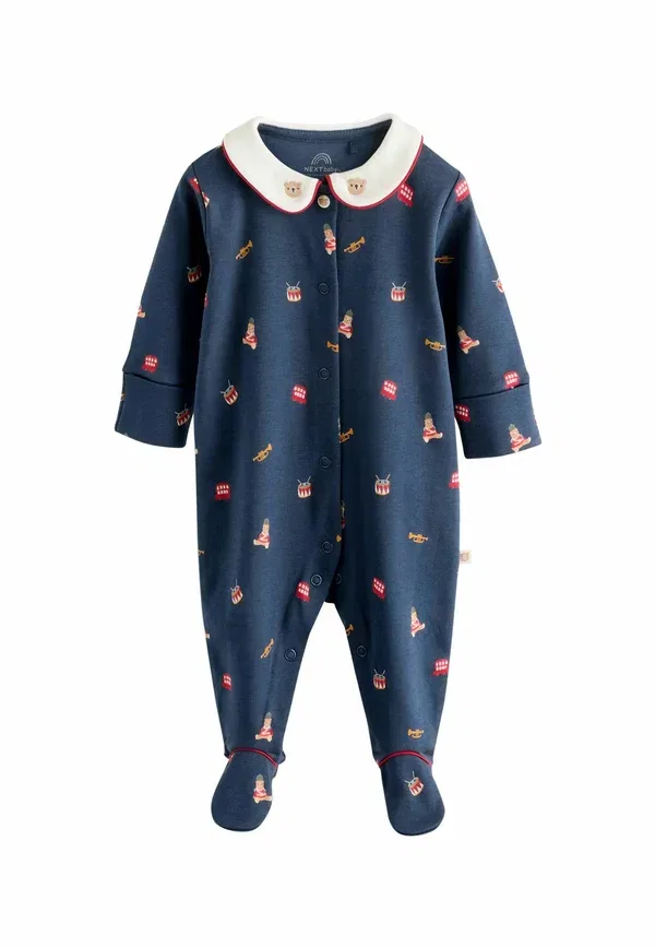 Комплект пижамный из 3 предметов, хлопок, Regular fit - 3 pack - sleep suit Next, Red Bear, красный — фото 4