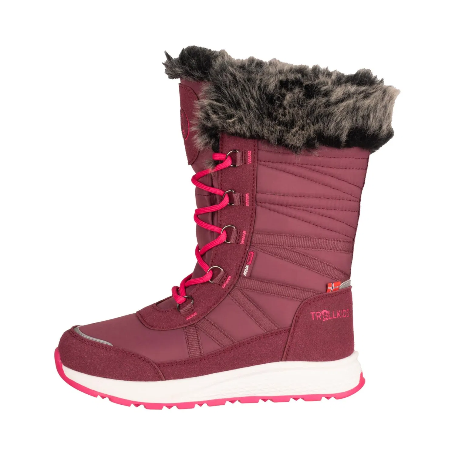 Детские зимние ботинки Snowboots TROLLKIDS, Plum/Magenta — фото 2