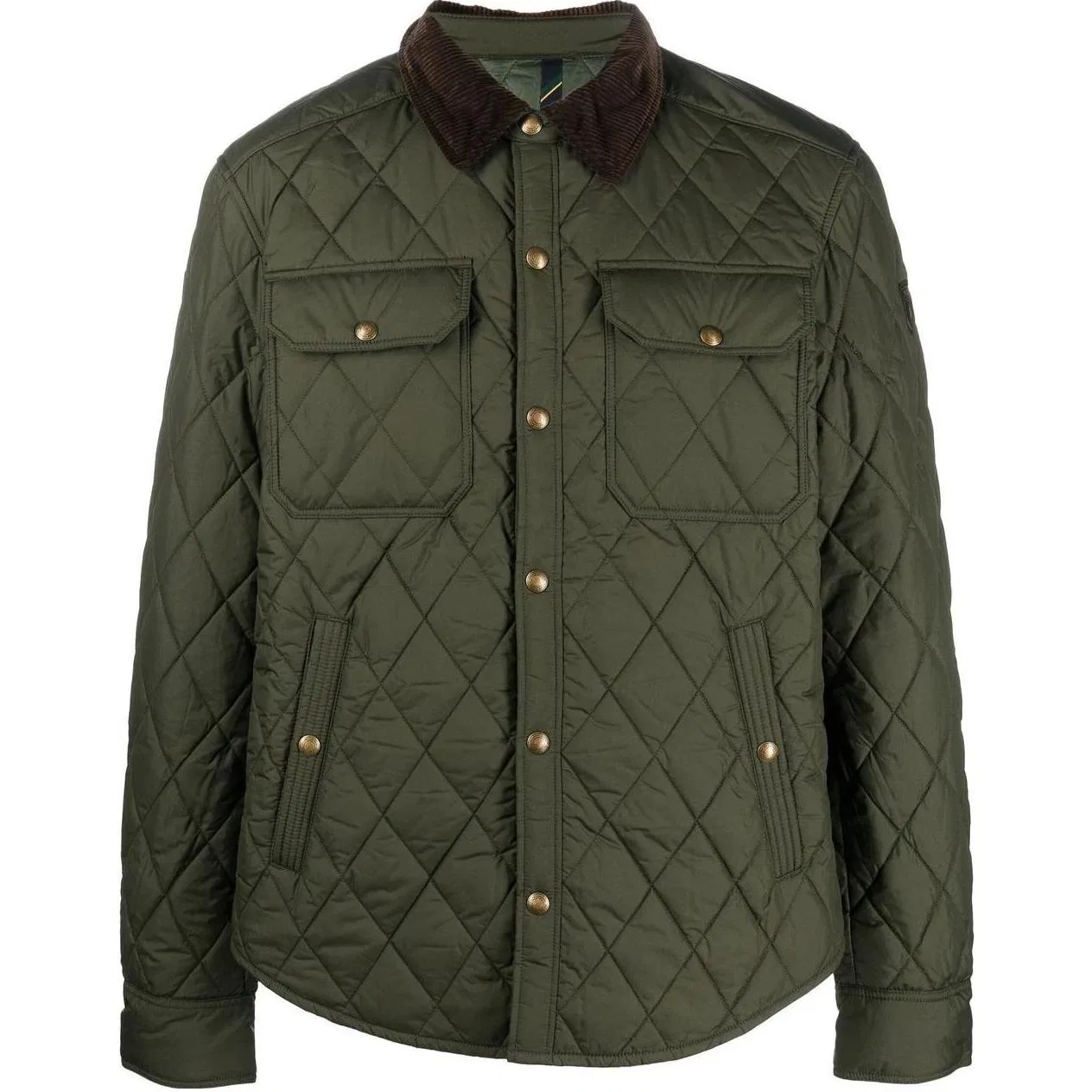 Мужская куртка стеганая с логотипом Polo Ralph Lauren, Olive Green