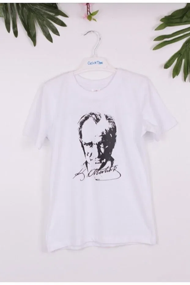 Детская футболка для девочек с принтом Ataturk white children's t-shirt school classroom show age 9-10 Generic Brands, White