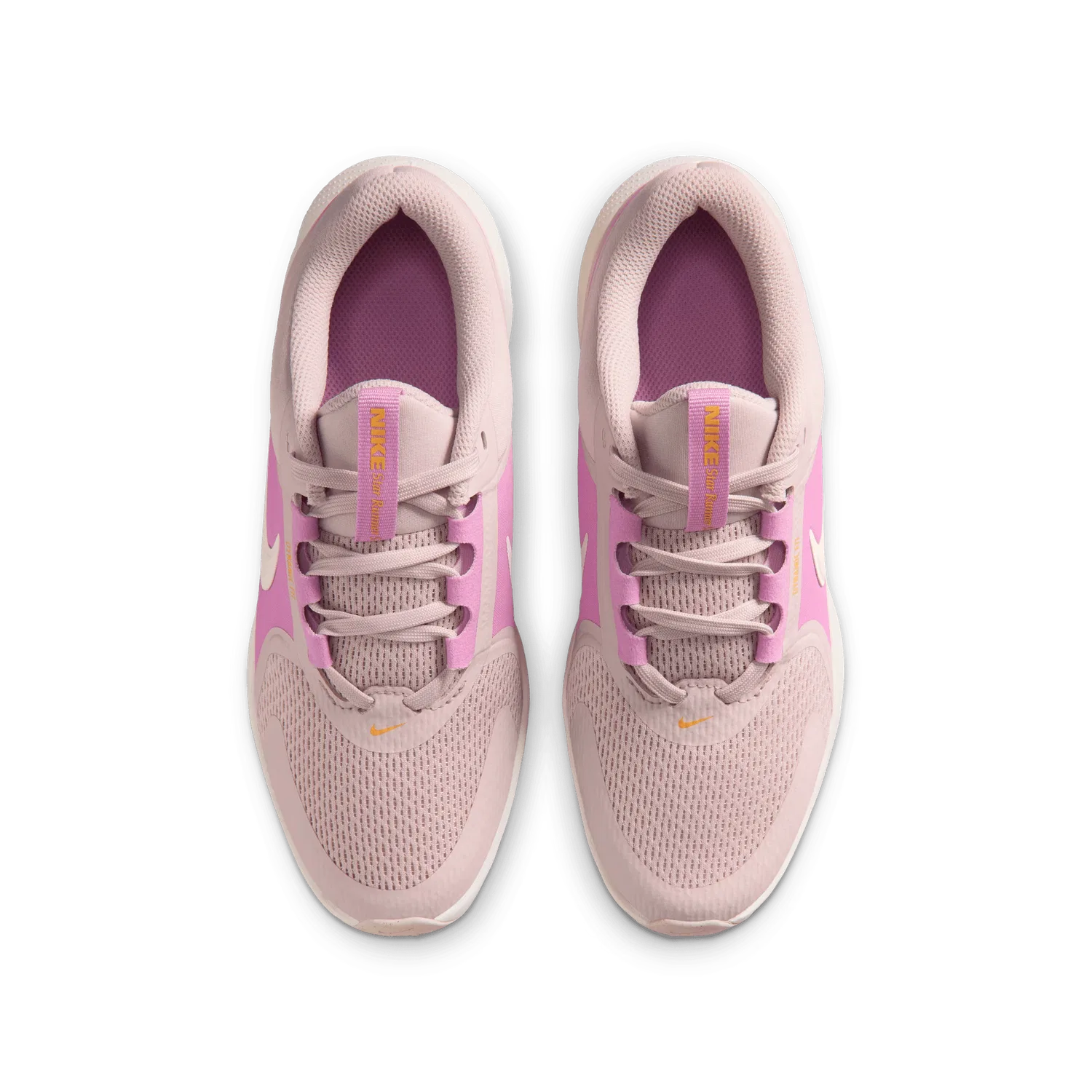 Детские беговые кроссовки с шнуровкой Nike STAR RUNNER 5, цвет Rose Gold — фото 2