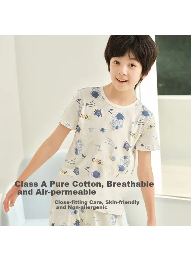 Комплект домашней одежды с коротким рукавом Bai Bai Cotton Red Bean, белый