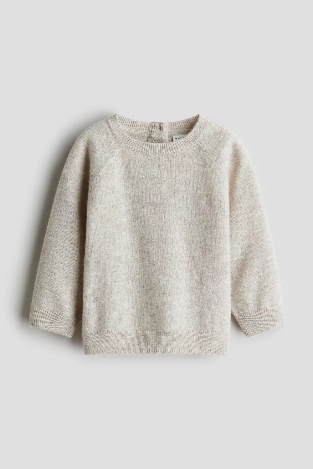 Кашемировый вязаный свитер H&M, Hellbeige