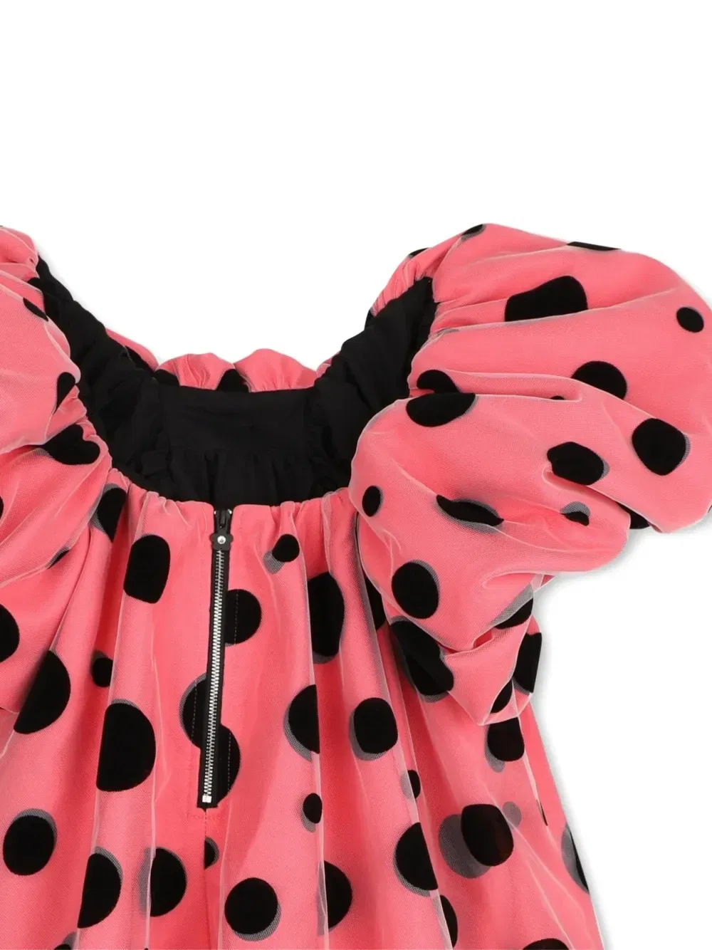 Платье в горох с бантом Marc Jacobs Kids, розовый — фото 3