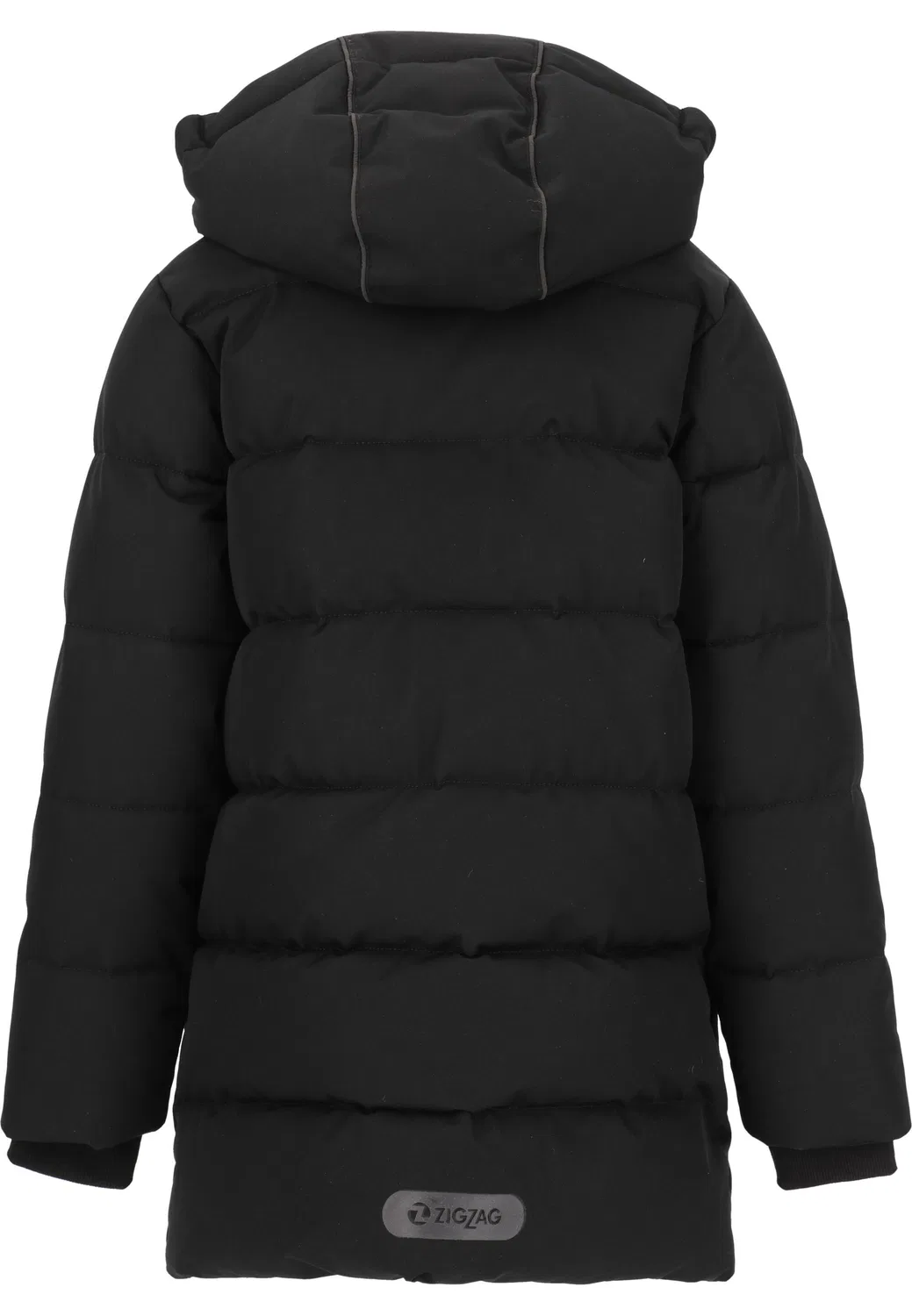 Детская утепленная парка Becky Puffer Parka Zigzag, Черный — фото 2