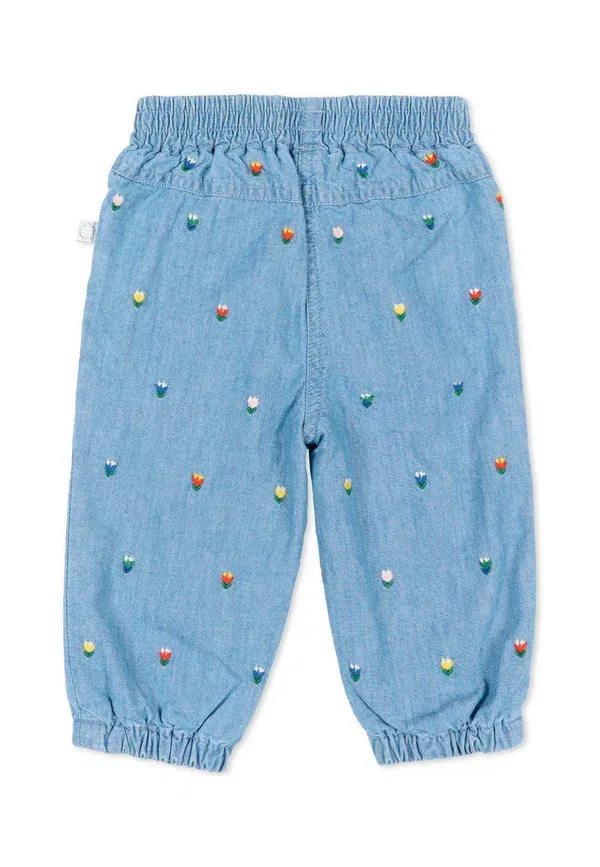 Джинсы с цветочным принтом Jeans Stella Mccartney Kids denim, деним — фото 2