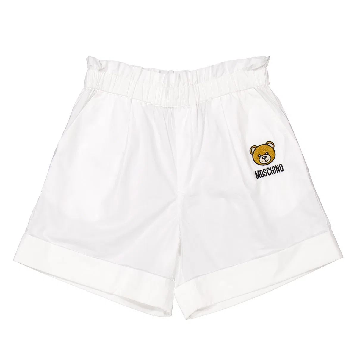 Шорты с принтом Teddy Bear Moschino, Optical White