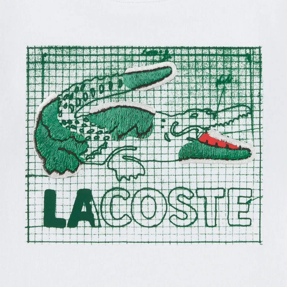 Футболка с коротким рукавом Lacoste, белый — фото 3