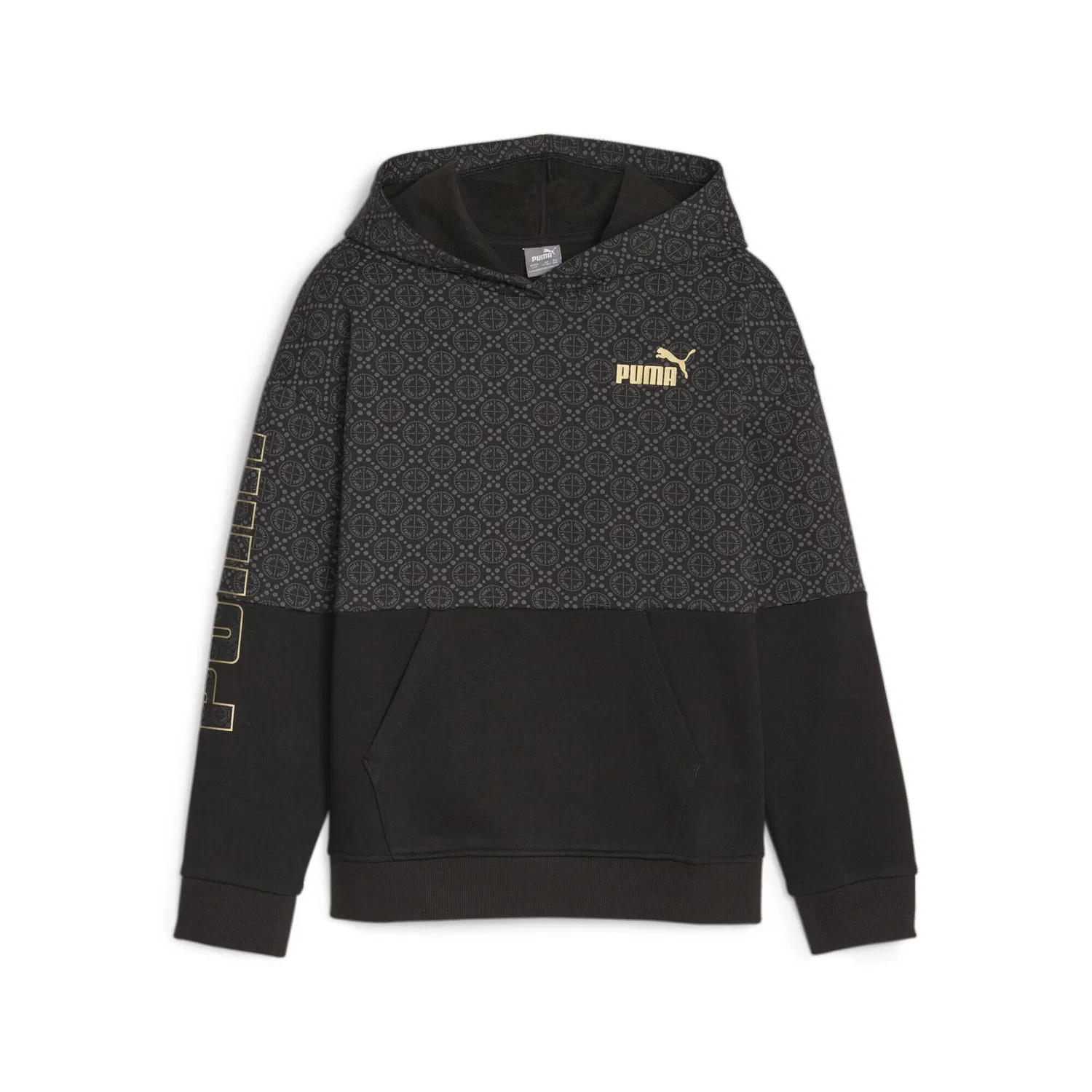 Детское худи с цветовой блокировкой PUMA POWER Colourblock Hoodie Madchen Puma, Schwarz