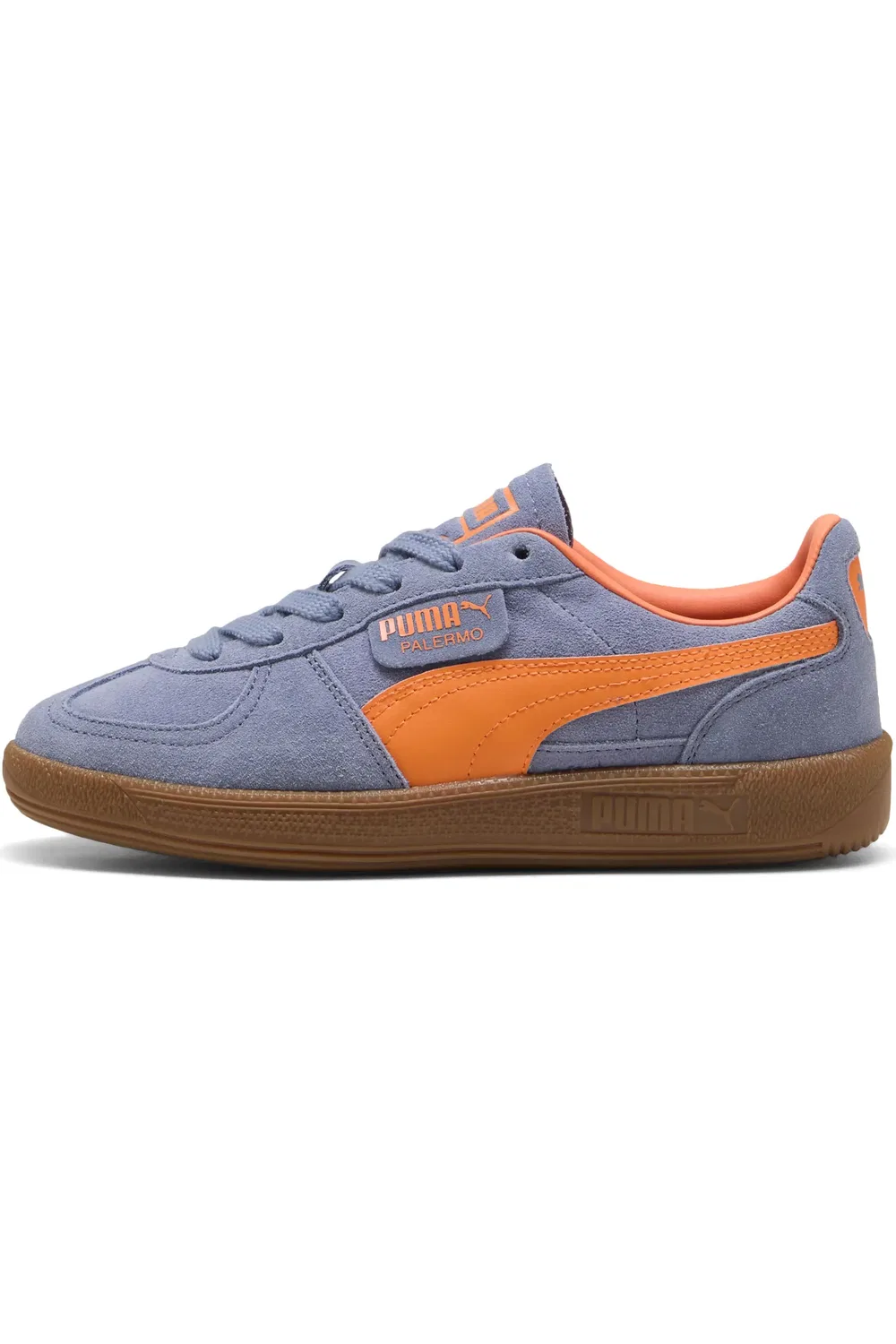 Кроссовки детские футбольные Palermo PUMA, Gray Sky/Melon Glow — фото 3