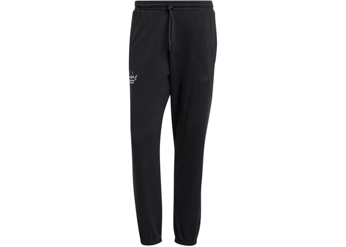 Мужские спортивные штаны из французского футера Joggers Adidas, Black