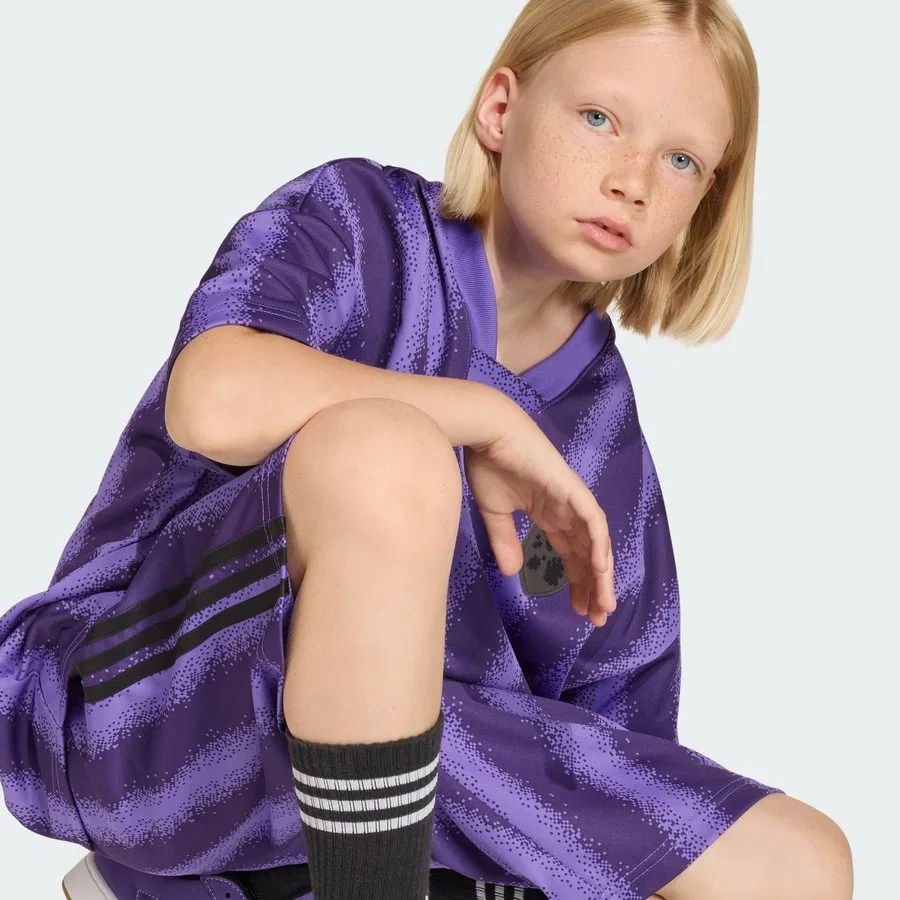 Шорты спортивные с принтом Minecraft Oversized Knee Length Shorts adidas, Зеленый — фото 4
