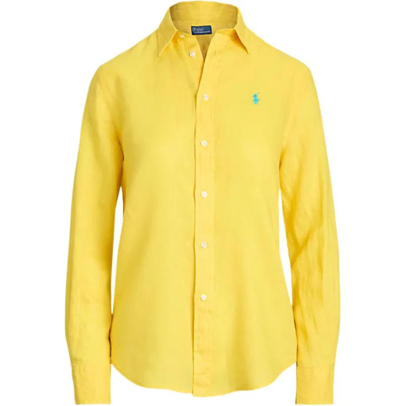 Женская рубашка поло с длинным рукавом Polo Ralph Lauren, Yellow