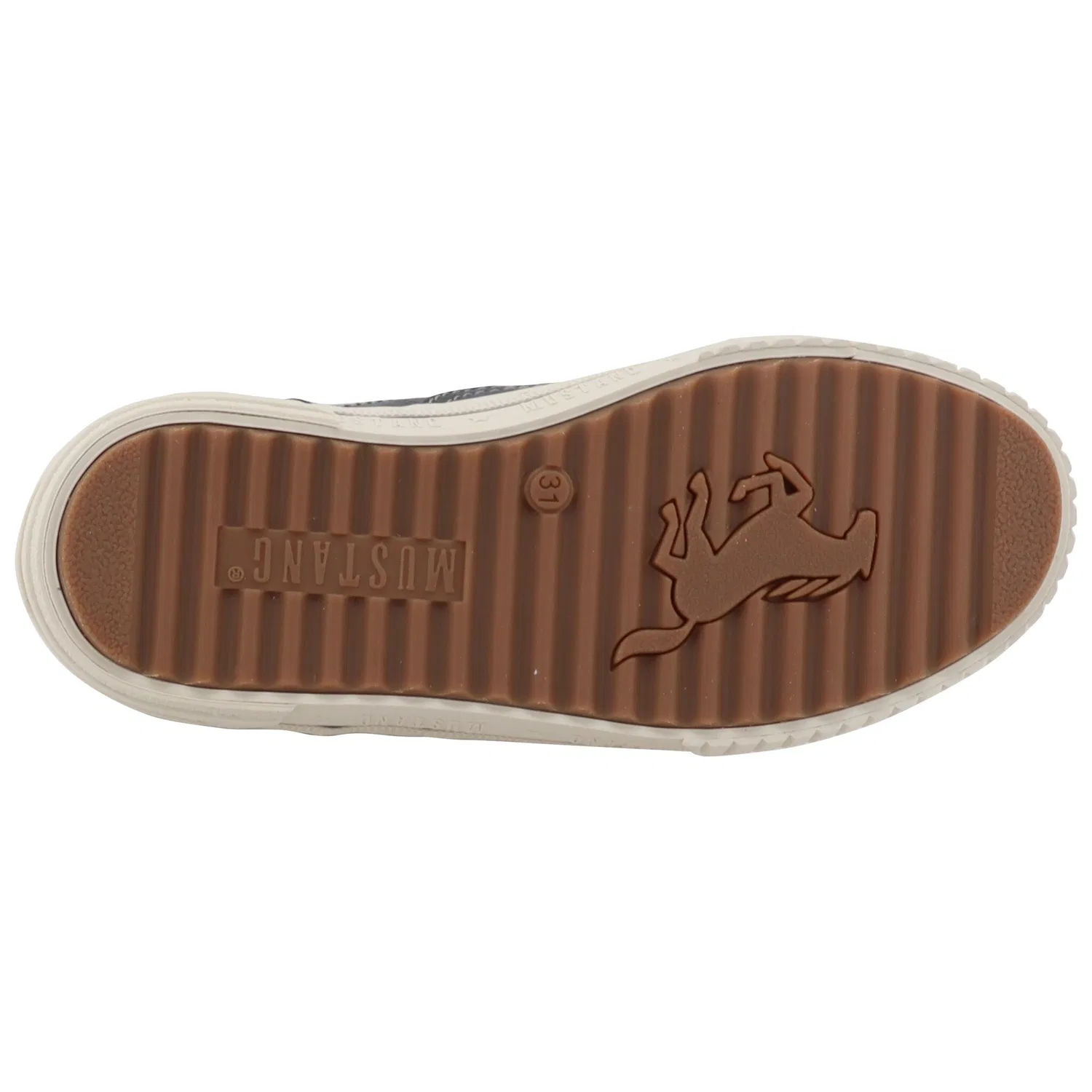 Детские высокие кроссовки на шнуровке Mustang Shoes, Navy — фото 3