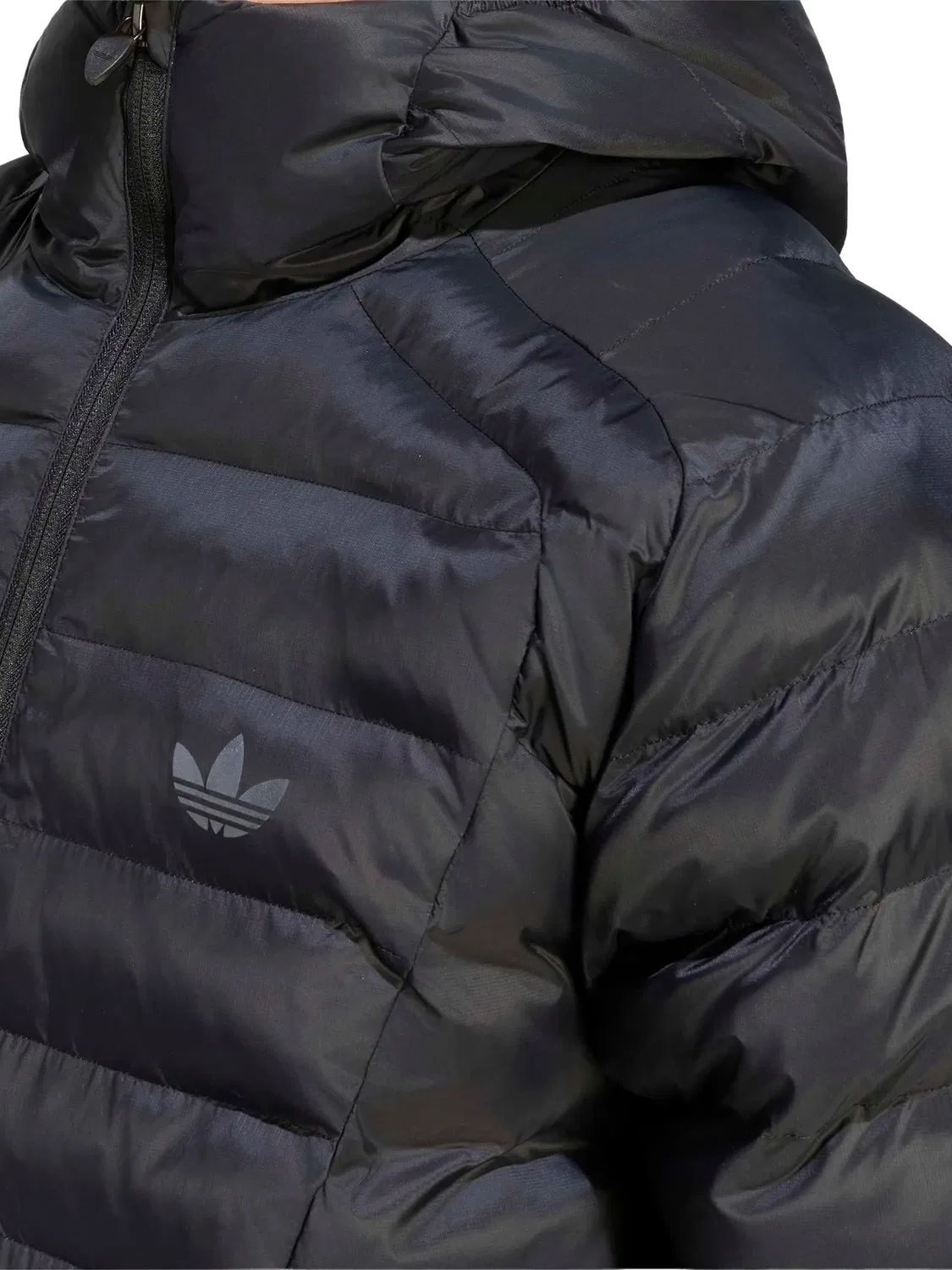 Adidas Пуховик Teamgeist с капюшоном Черный — фото 2