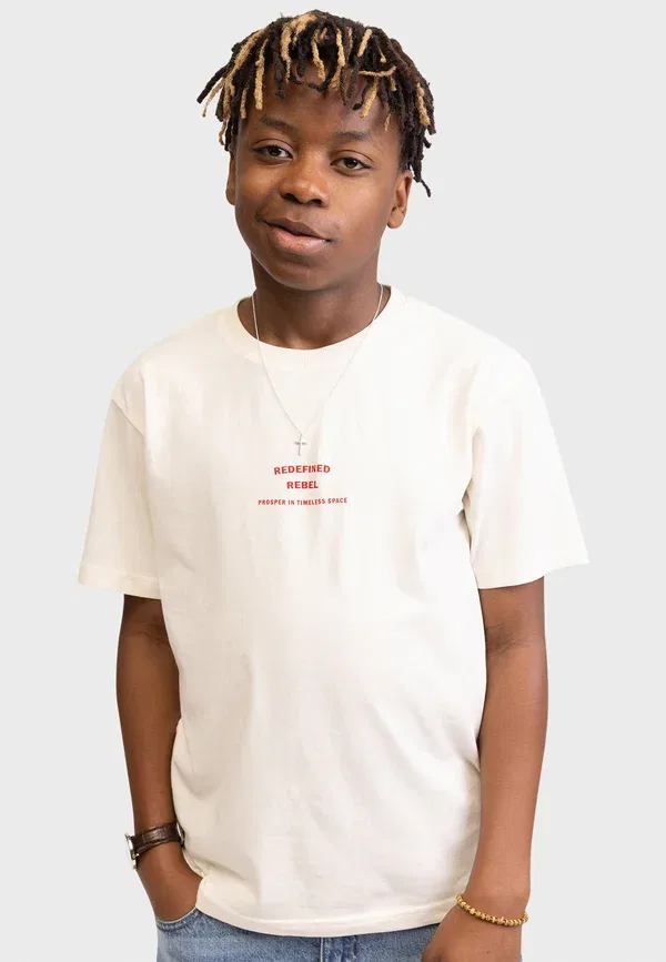 Футболки с принтом Tezane Multipack Tee 4 Pack Redefined Rebel, snow white, vintage khaki, kambaba, pirate black, черный/хаки — фото 3