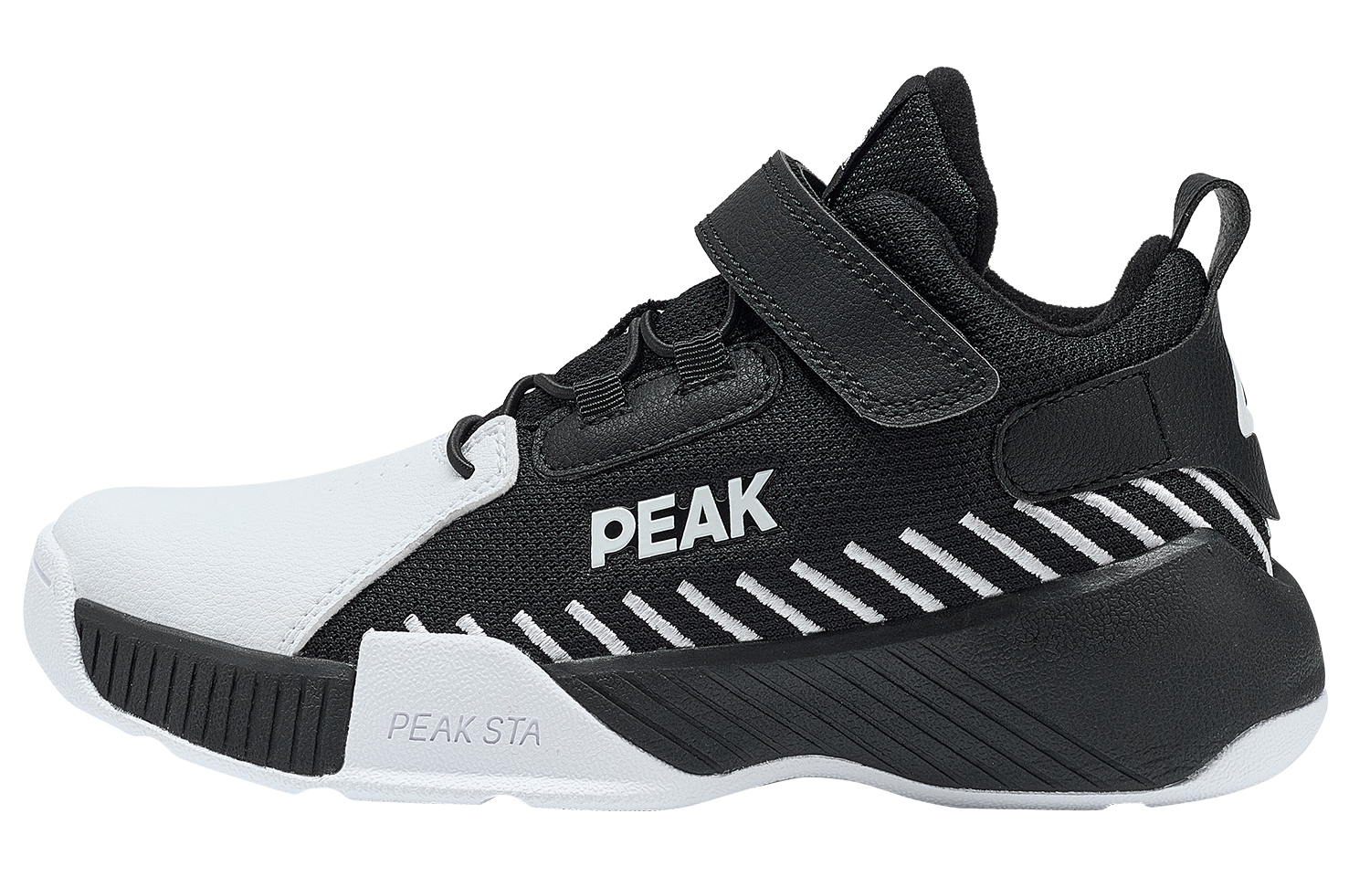 

Детские баскетбольные кроссовки GS Black Big White Peak, черный
