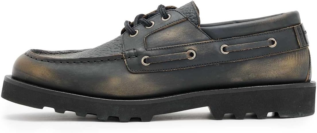 

Кроссовки AllSaints Men's Boat Shoe, черный/коричневый