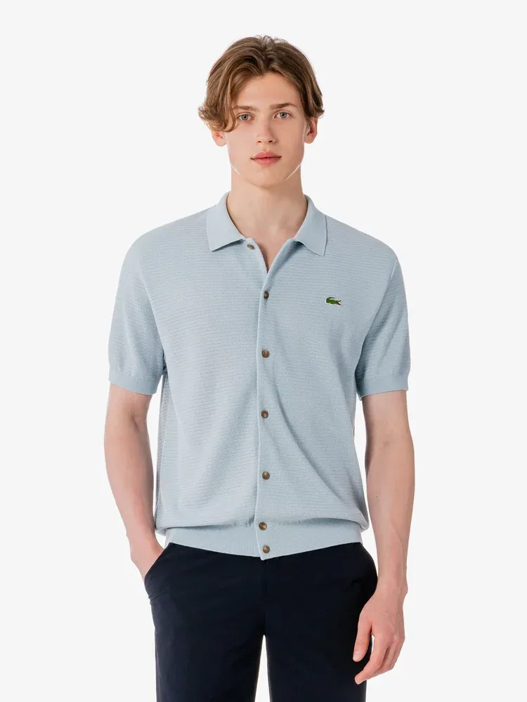 Кардиган вязаный с коротким рукавом LACOSTE, Blue