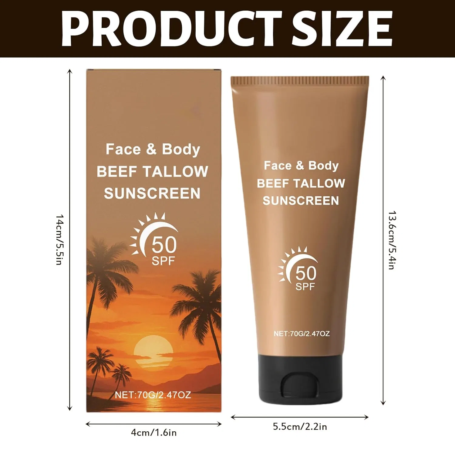 Солнцезащитный крем Beef Tallow, SPF 50, 70 г, ACAREY, C*1 — фото 2