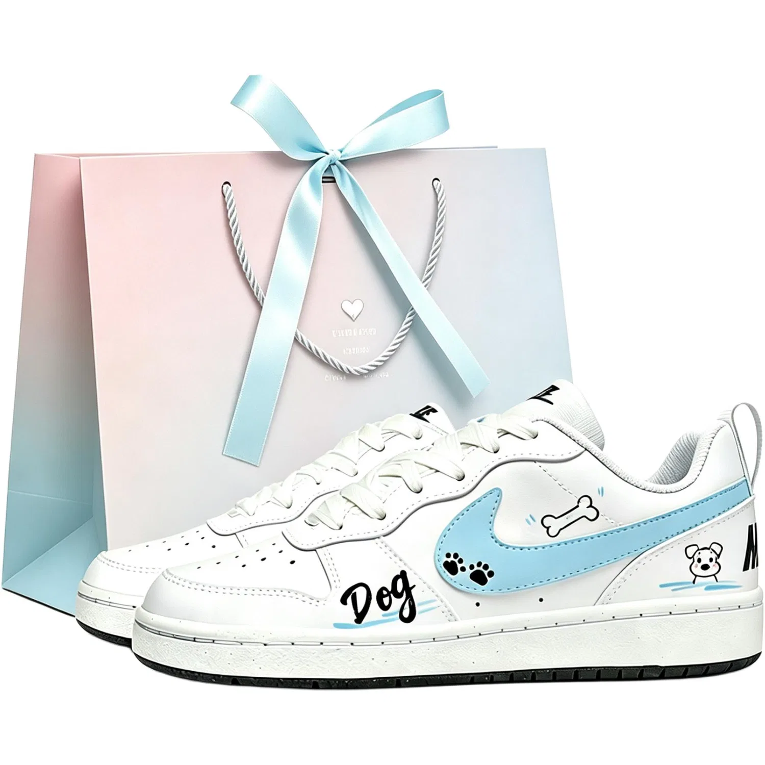 Кроссовки для скейтбординга Nike Court Borough, Blue White