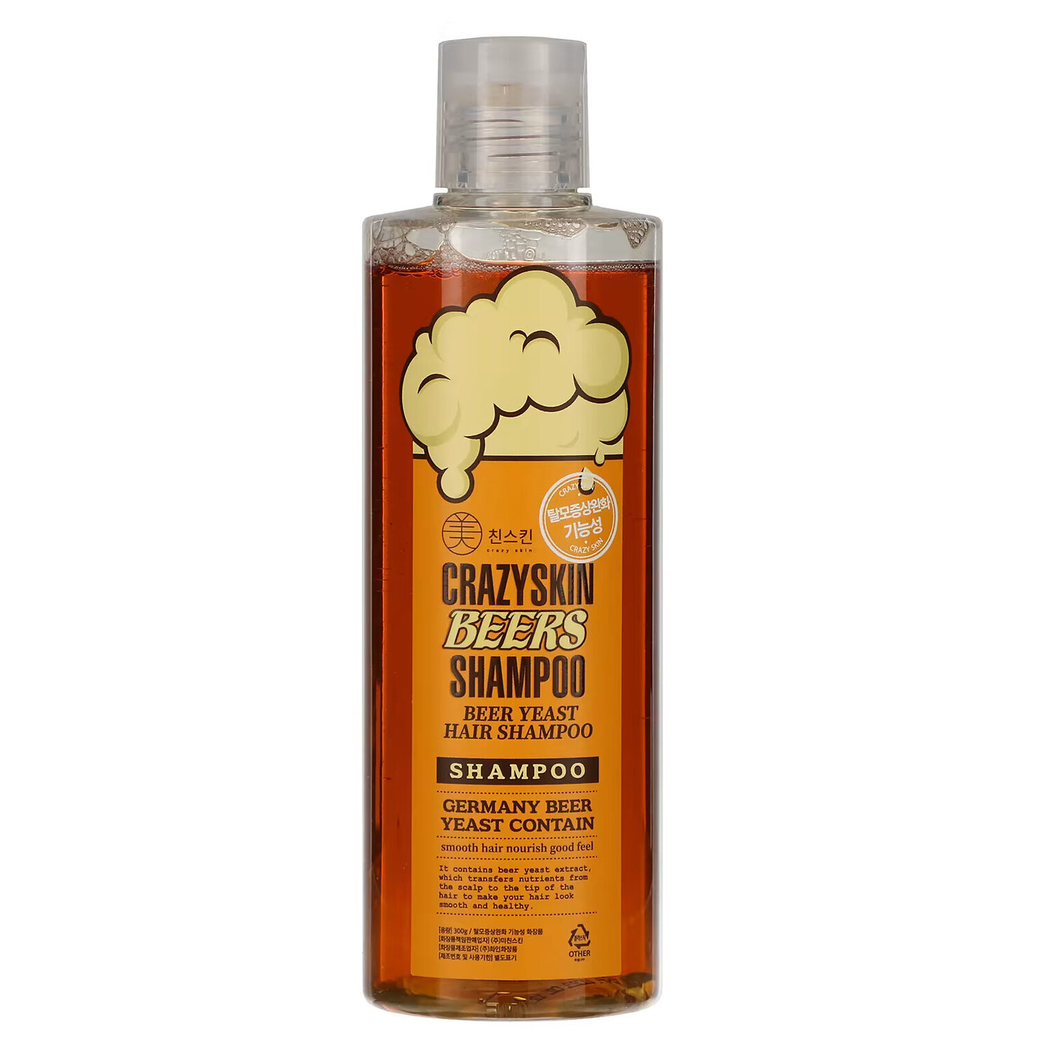 

Crazy Skin, шампунь для волос с дрожжами, 300 г
