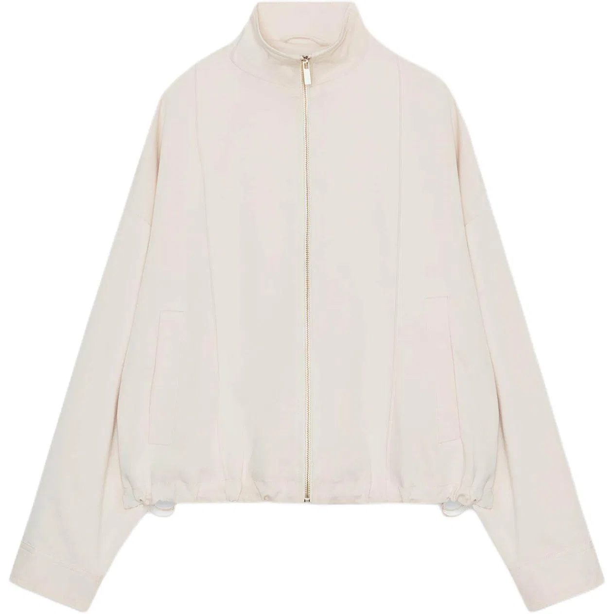 Женское пальто с лацканами, пилот, Raw White, ZARA