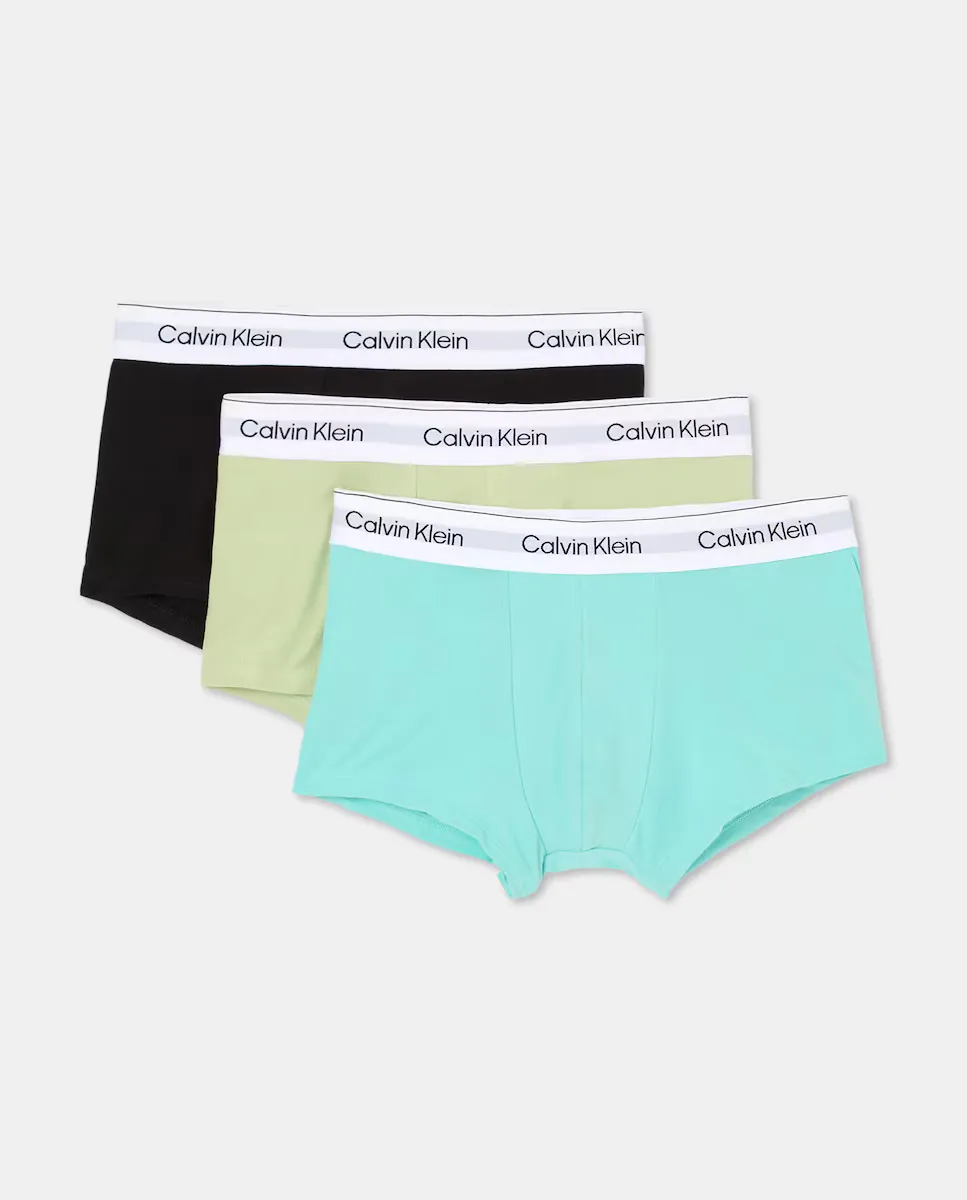 

Набор из 3 облегающих боксеров с низкой посадкой Calvin Klein, мультиколор