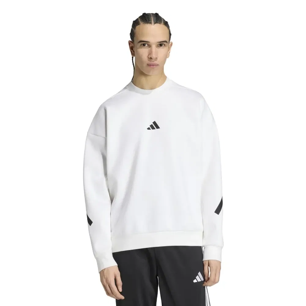 Мужской свитшот с круглым вырезом Z.N.E. Adidas, White