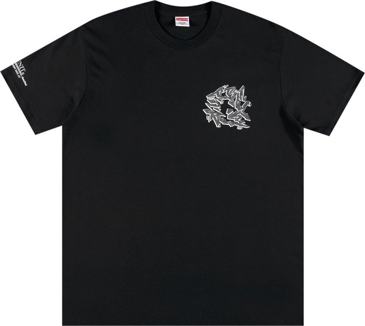 

Футболка Supreme Support Unit Tee 'Black', черный
