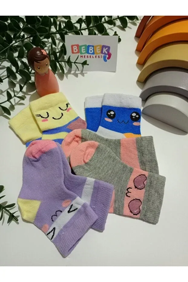Детские носки с узором 4 шт Bebek Meselesi, Patterned