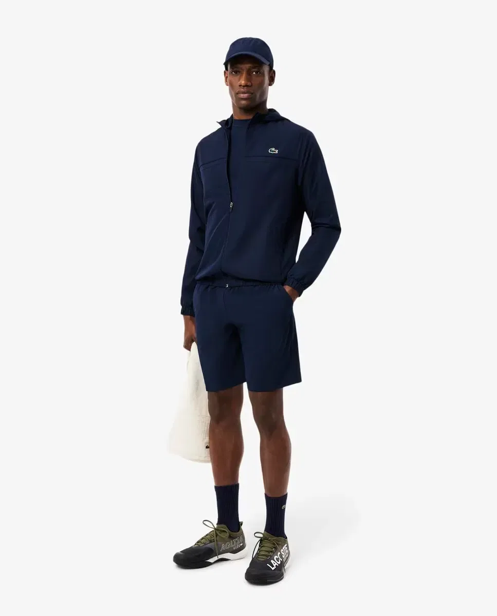 Мужская куртка-ветровка с принтом Lacoste, Цвет Azul Marino — фото 4