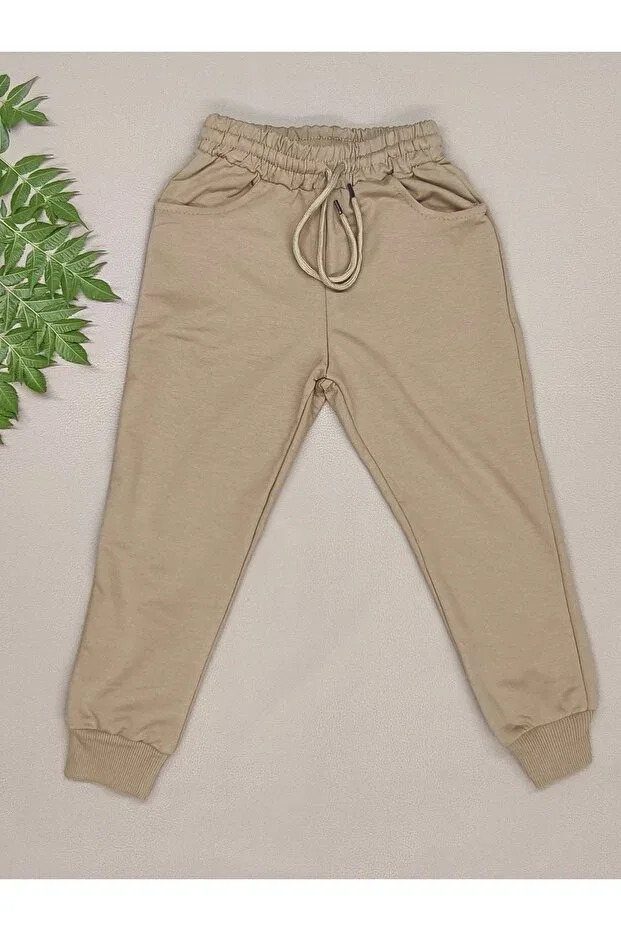 Детские спортивные штаны для девочек с высокой талией комплект 3 шт Basics Lifa Kids, Black And White — фото 3