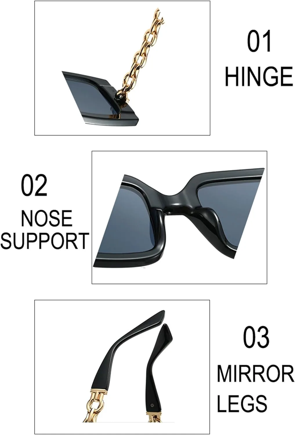 

Солнцезащитные очки Bullabulling Fashion Square для женщин, модные солнцезащитные очки большого размера с цветочным дизайном, защита от УФ-излучения UV400, C6