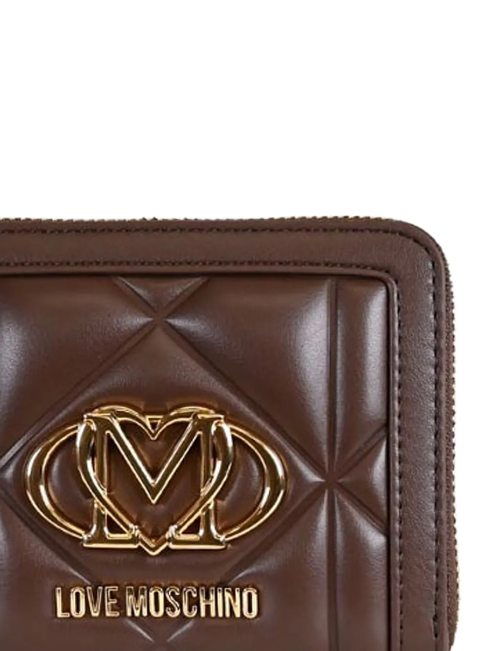 

Кошелек с логотипом Love Moschino, коричневый