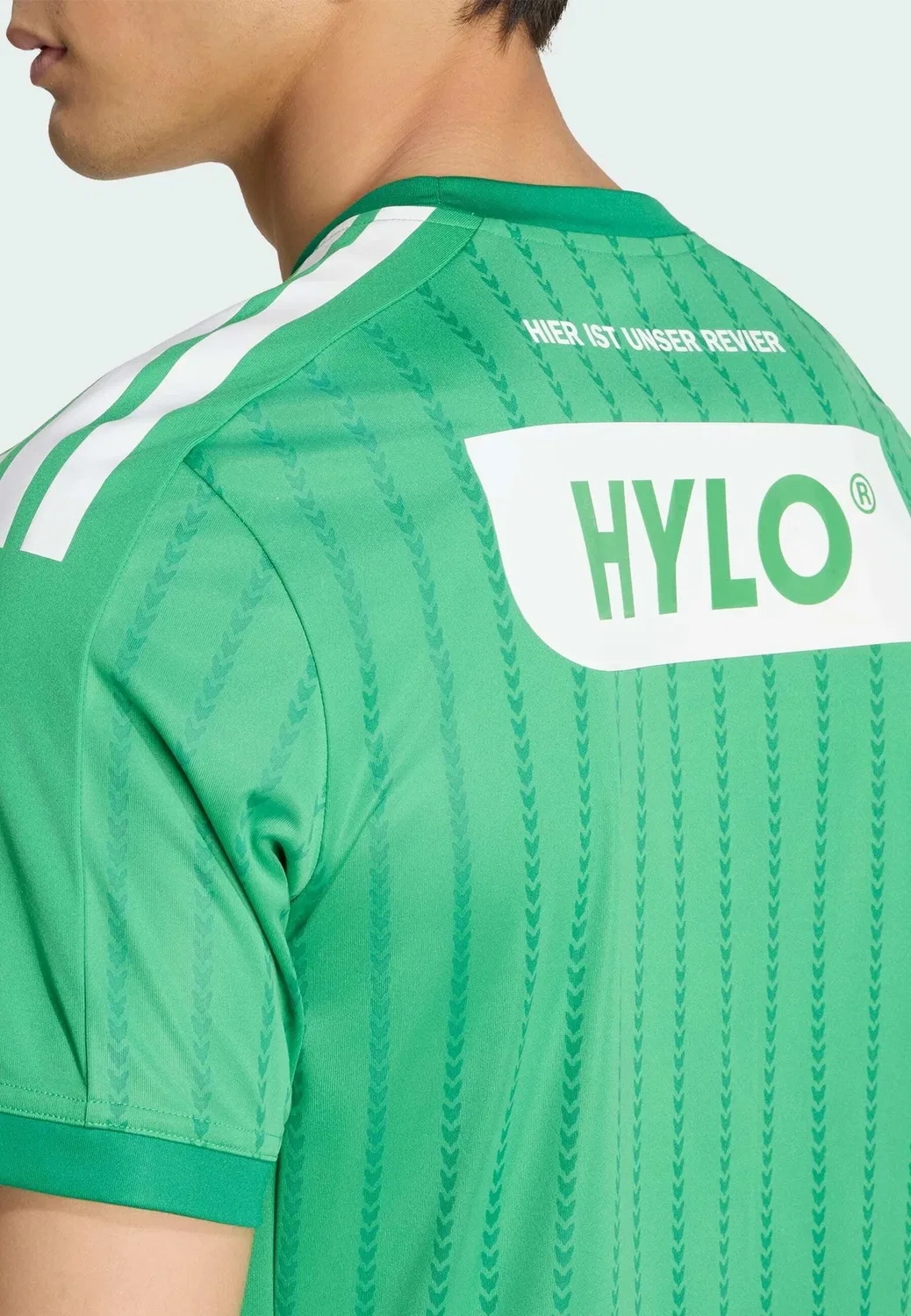 Мужская домашняя спортивная футболка Fuechse Berlin Adidas Performance, Green — фото 4