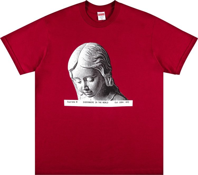 

Футболка Supreme Everywhere Tee 'Cardinal', красный