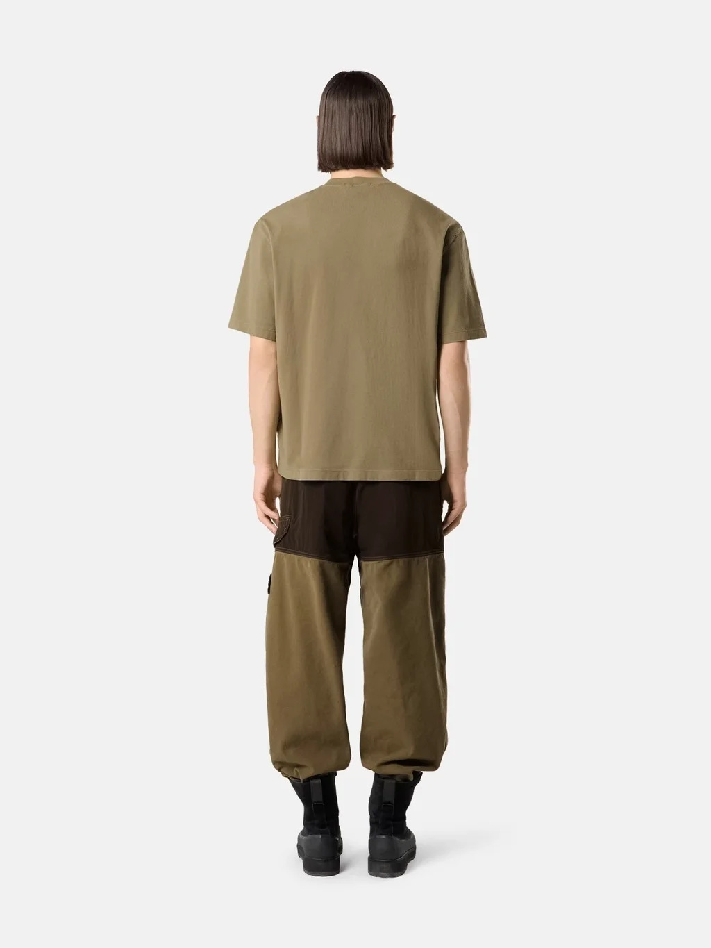 Мужская футболка Stone Island Regular-fit With Compass Patch, военный зеленый — фото 3