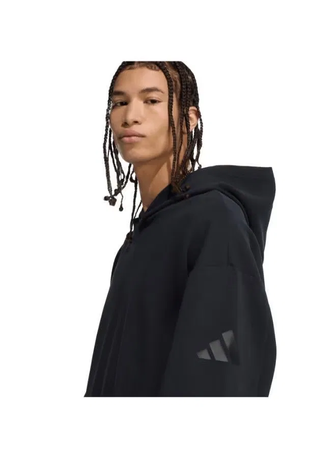 Худи мягкое Soft Lux Adidas, черный — фото 3