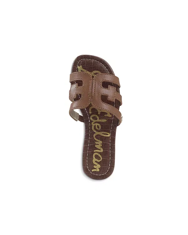 Детские сандалии для девочек с логотипом Bella Bay Sam Edelman, Cognac — фото 2
