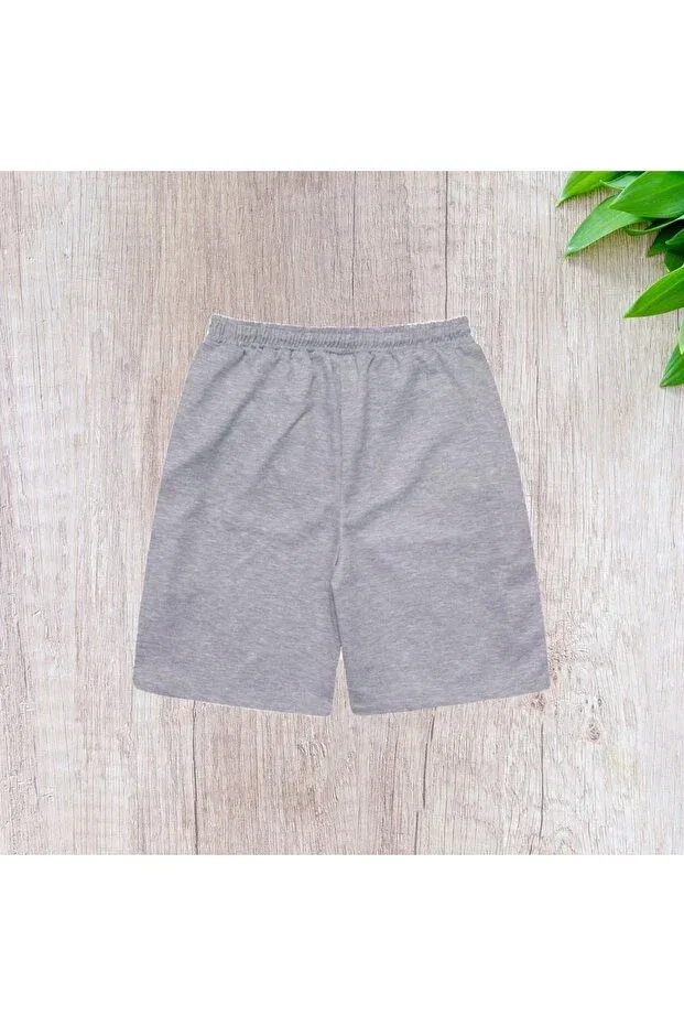 Детские шорты с принтом Serays Moda, Gray Flat