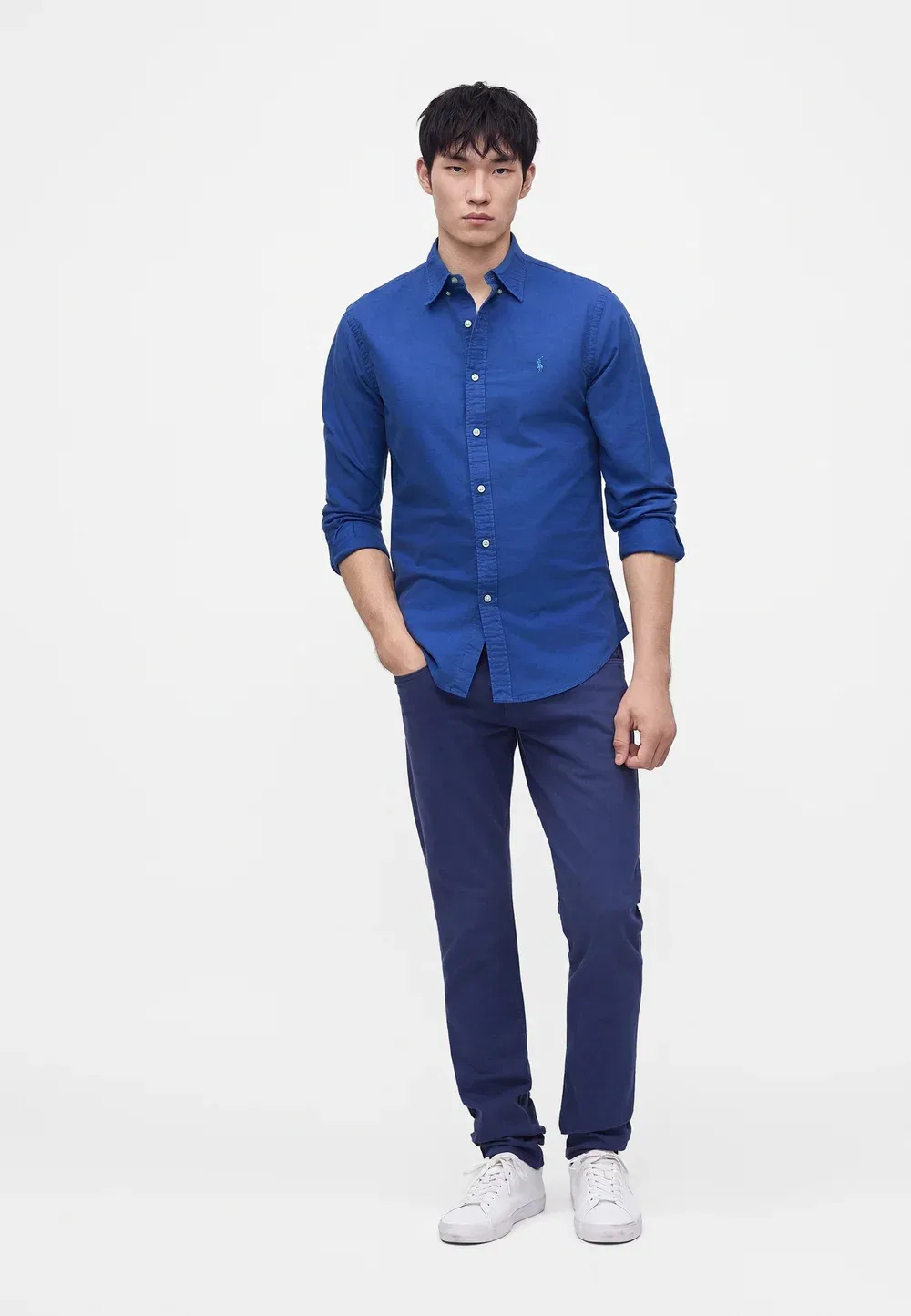 Спортивная рубашка с длинным рукавом Polo Ralph Lauren, Blue — фото 2
