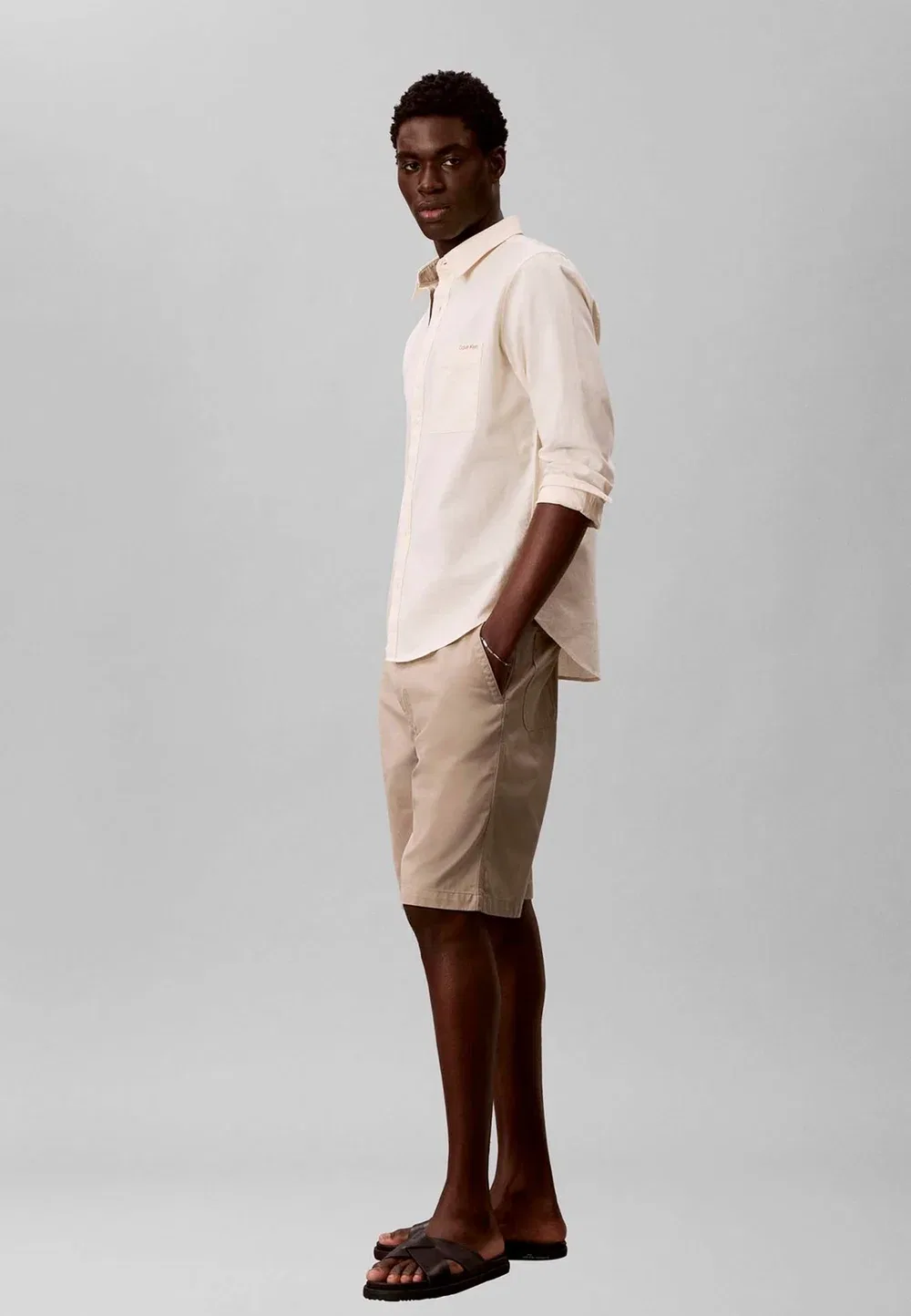 Шорты Calvin Klein, Vintage Khaki — фото 4