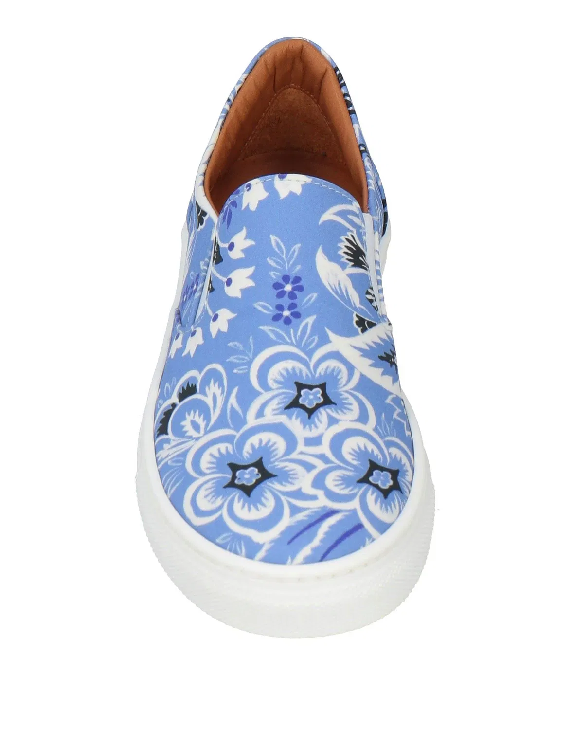Детские кеды для девочек с цветочным принтом Slip On Etro, светло-синий — фото 4